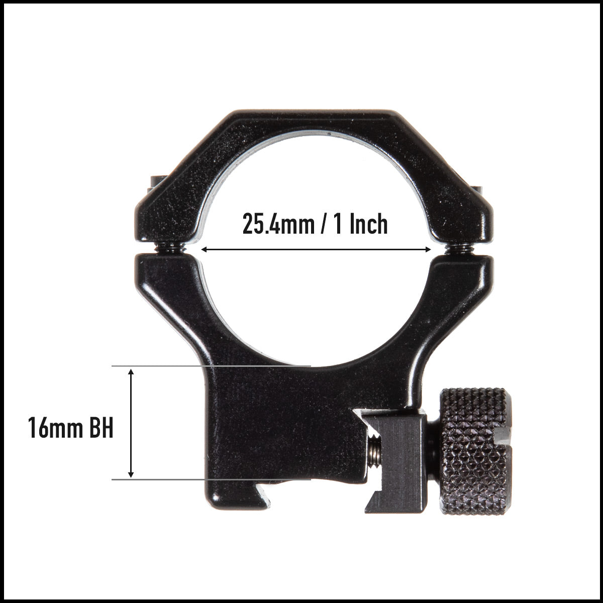 Contessa 11mm Dovetail Rings, 1 Inch, Nut Fixing