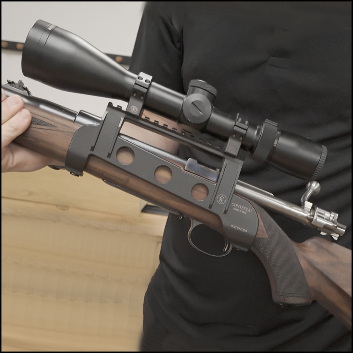 Contessa Offset Picatinny Rail for Mauser 98