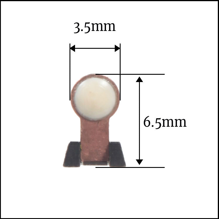 Recknagel Folding Front Sight Bead Ivory