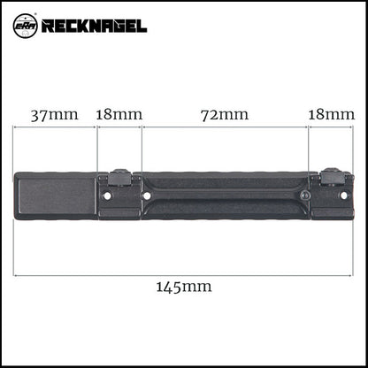 Recknagel 11mm Dovetail to Picatinny Rail Adapter