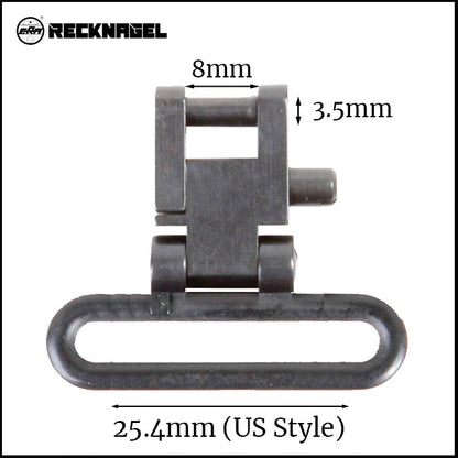 Recknagel Sling Swivel 25.4mm Loop, Detachable