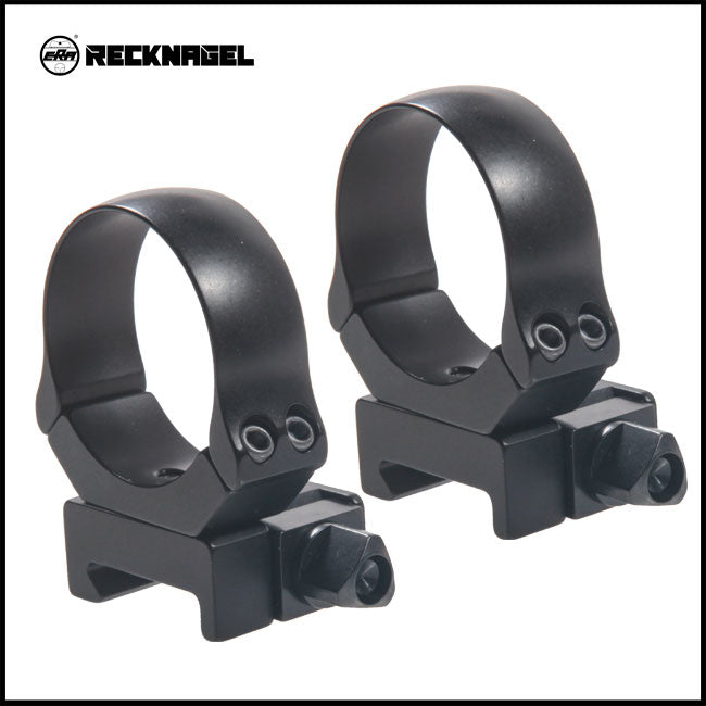 Recknagel Picatinny Rings with Base, Tri-Nut