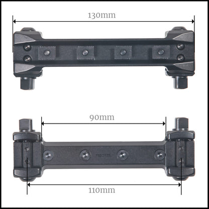 Recknagel One Piece Tip-off Mounts for Zeiss Rail