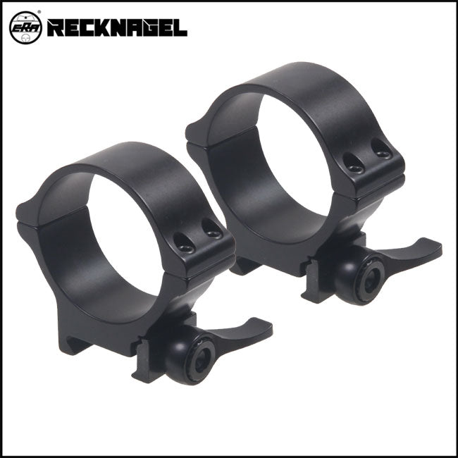 Recknagel Picatinny Rings, 40mm, Quick Release