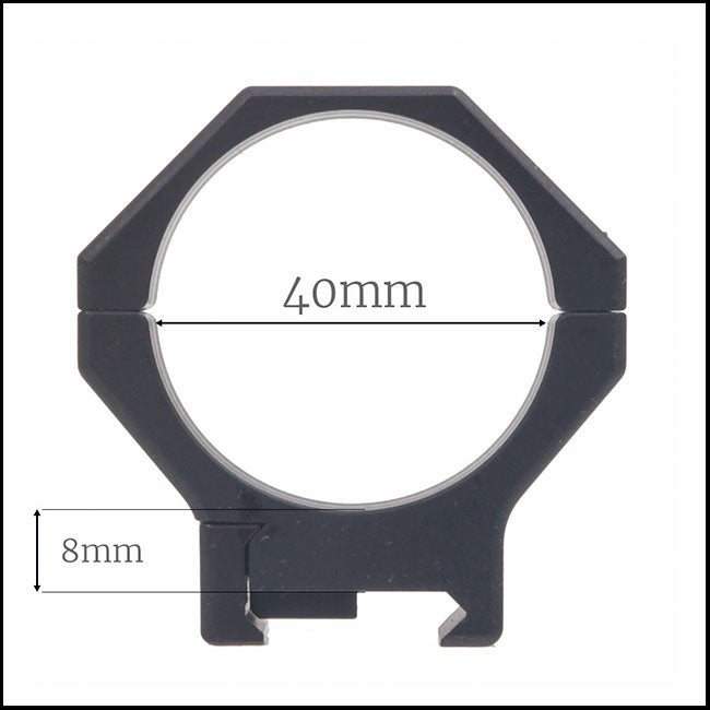 Contessa Lightweight Alu Picatinny Rings - 40mm