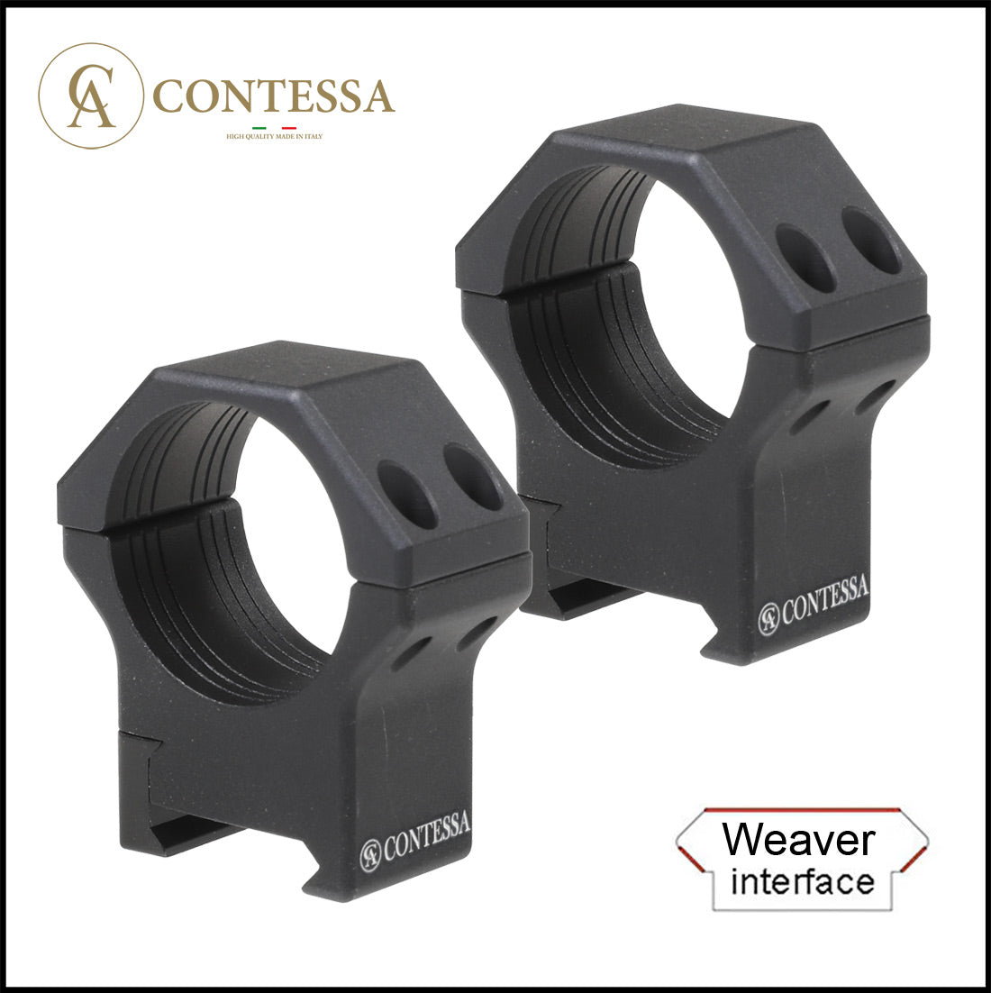 Contessa Lightweight Alu Weaver Rings - 30mm