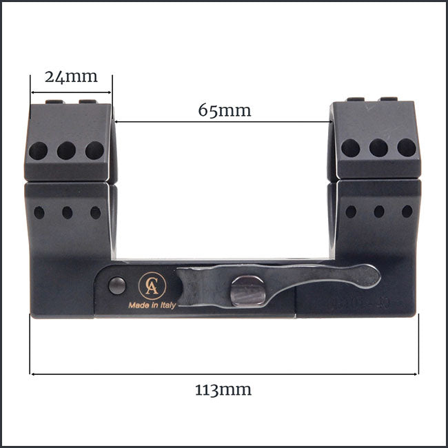 Contessa Quick Release Tactical Picatinny Ring Mount