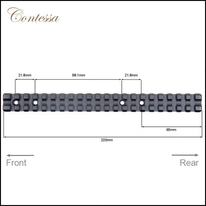 Contessa Extended Picatinny Rail for Browning A-Bolt 3 Long