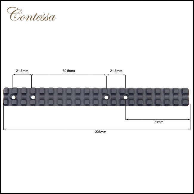 Contessa Extended Picatinny Rail for Browning A-Bolt 3 Short