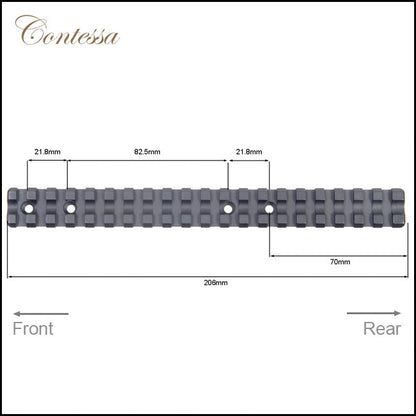 Contessa Extended Picatinny Rail for Browning A-Bolt 3 Short