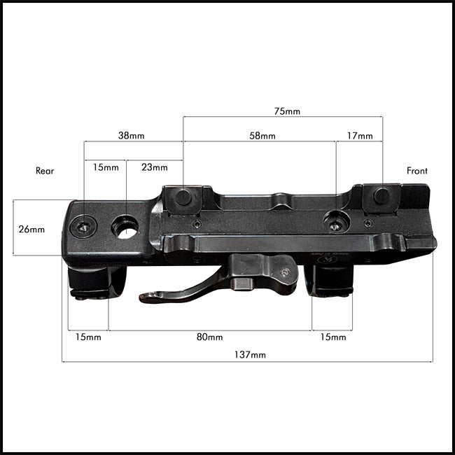 Contessa QD Ring Mount for Blaser