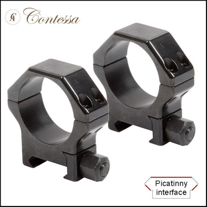 Contessa Picatinny Rings, 30mm, Nut Fixing