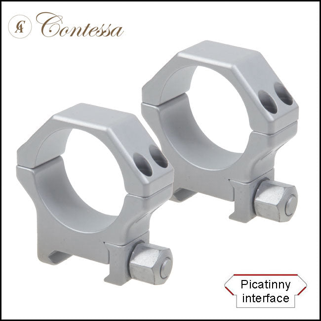 Contessa Picatinny Rings, 30mm, Nut Fixing