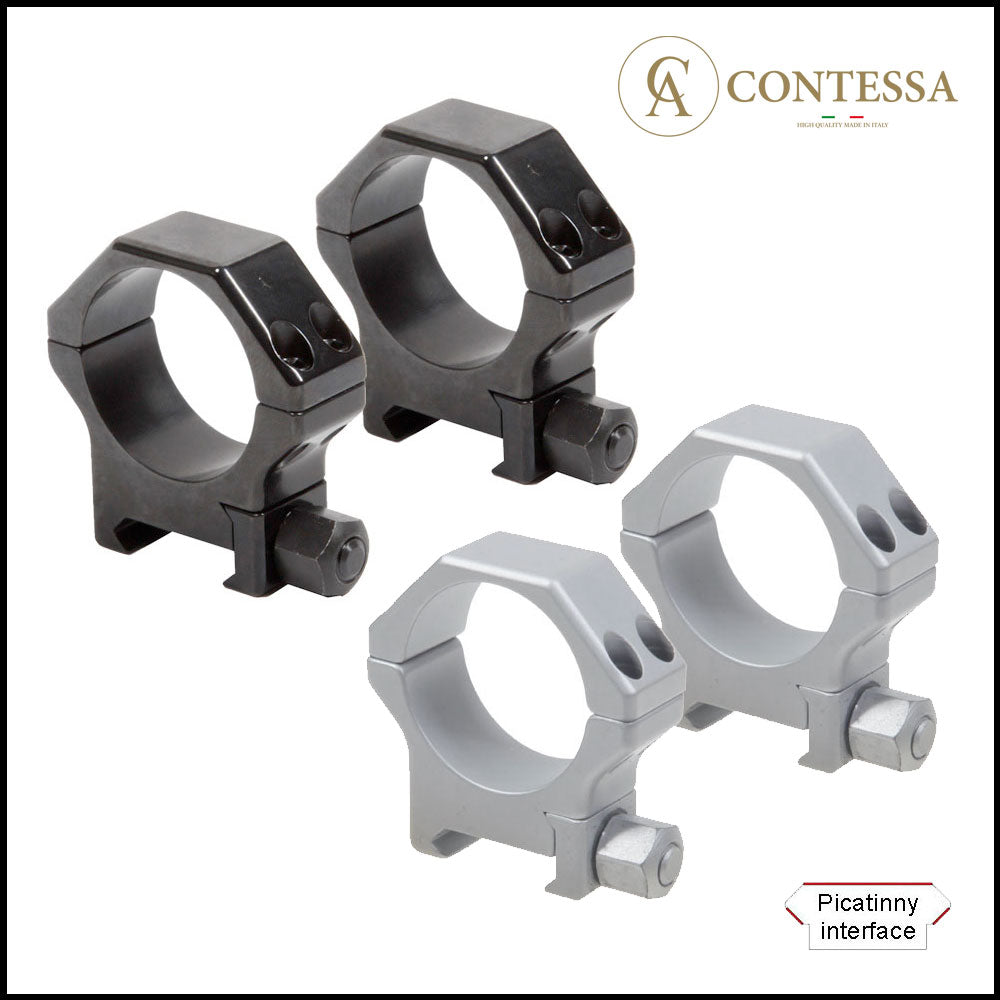 Contessa Picatinny Rings, 30mm, Nut Fixing