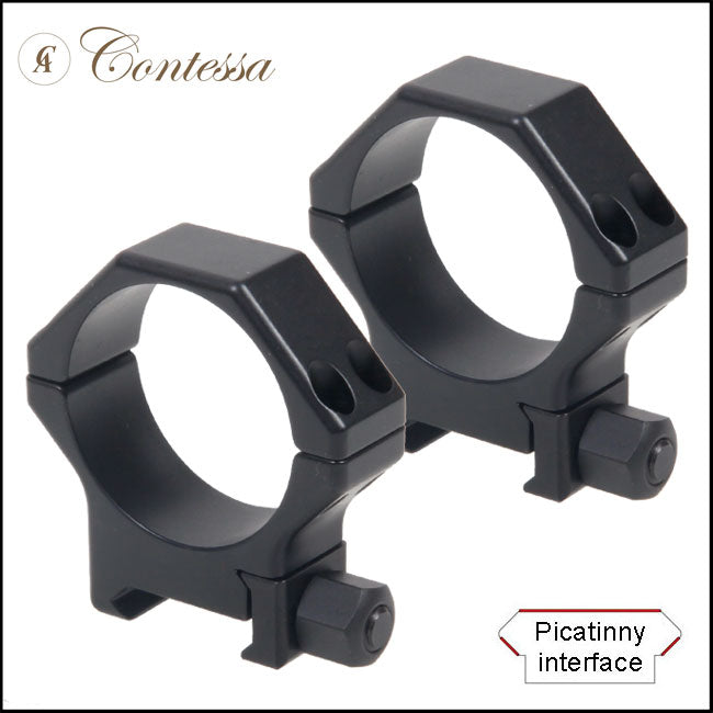 Contessa Picatinny Rings, 34mm, Nut Fixing