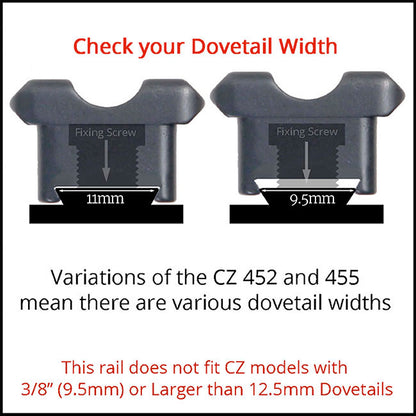 Contessa Picatinny Rail for CZ 452/455
