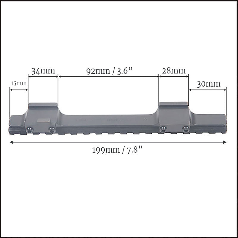 Contessa Picatinny Rail for CZ 550 Magnum