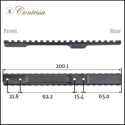 Contessa Extended Picatinny Rail for Remington 700 Short