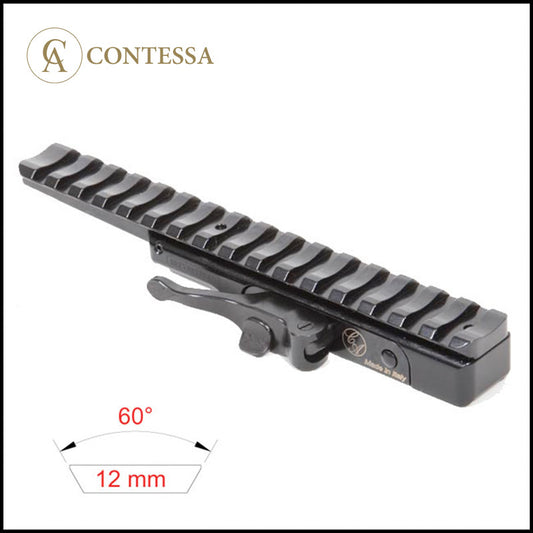 Contessa Eurorail Extended Picatinny Rail Mount, Quick Release