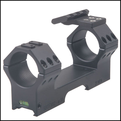 Contessa Tactical Picatinny Ring Mount, Black (with Rail) - 30mm