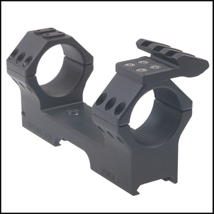 Contessa Tactical Picatinny Ring Mount, Black (with Rail) - 30mm