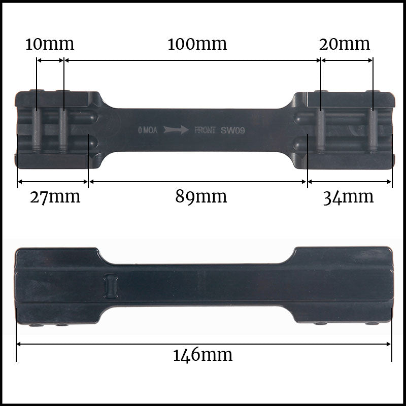 Contessa Merkel Helix Euro Rail Base for Quick Release Mount