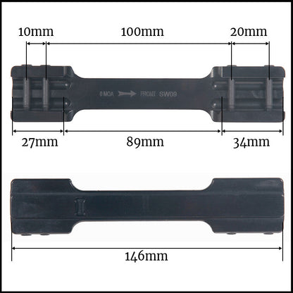 Contessa Merkel Helix Euro Rail Base for Quick Release Mount