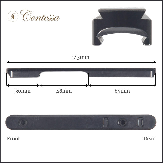 Contessa Anschutz 54 Euro Rail Base for Quick Release Mount