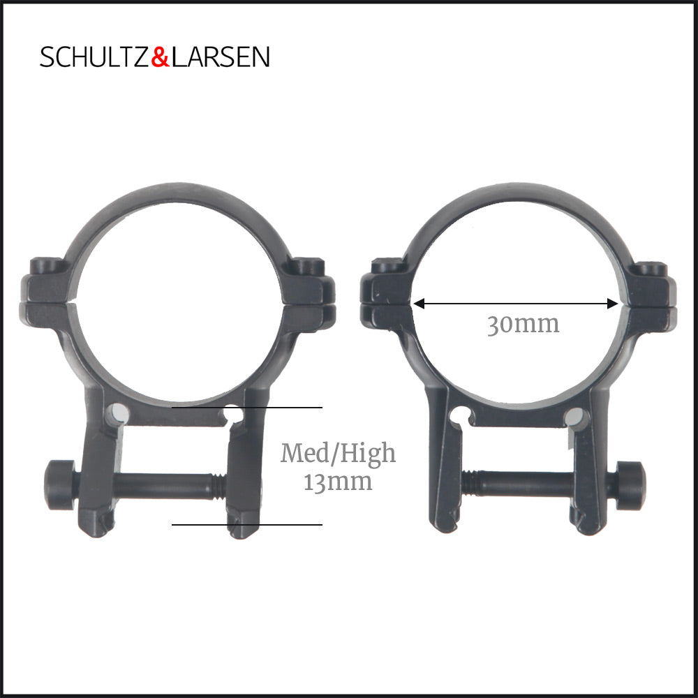 Ex-Demo Schultz & Larsen - 30mm Slide and Lock Rings (Med/High)