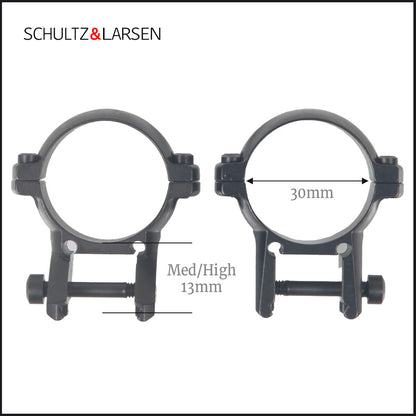 Ex-Demo Schultz & Larsen - 30mm Slide and Lock Rings (Med/High)