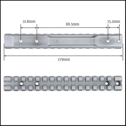 Contessa Picatinny Rail for Howa 1500 Short - Chromed