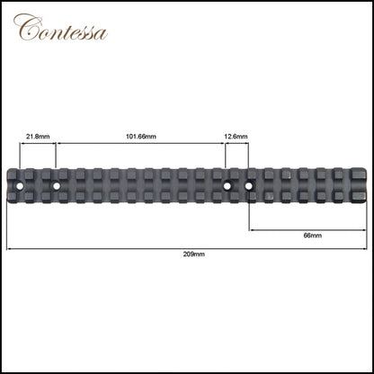 Contessa Extended Picatinny Rail for Mauser M12