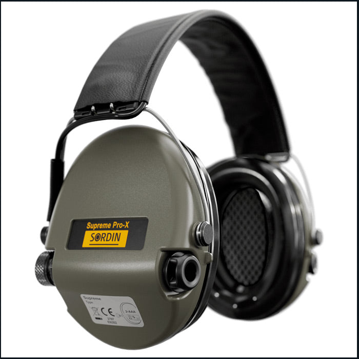 MSA Sordin Pro-X Earmuffs, Leather Head Band