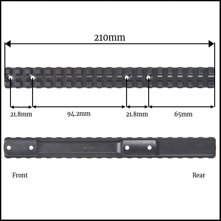 Contessa Extended Picatinny Rail for Sauer 202