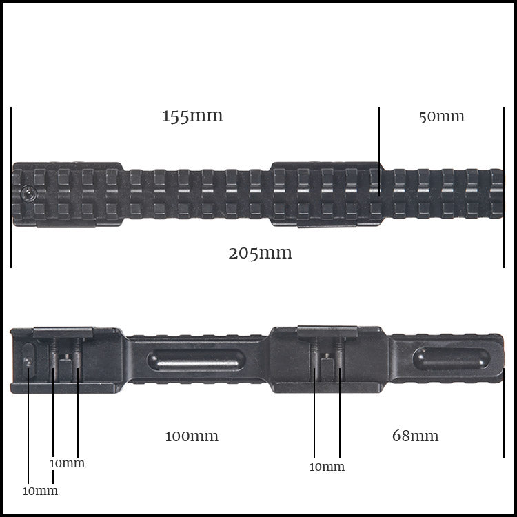 Contessa Extended Picatinny Rail for Merkel Helix