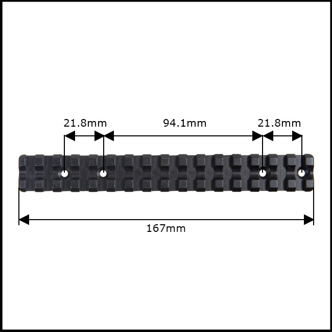 Contessa Picatinny Rail for Sauer 200 Short