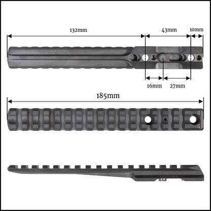 Recknagel Picatinny Rail for Mauser M25 (Extended)