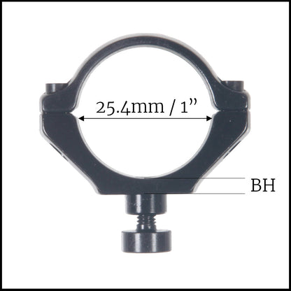 Contessa 1 Inch Rings for Quick Release Mount