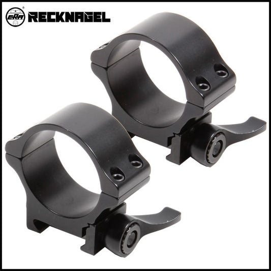 Recknagel Picatinny Rings, 34m, Quick Release