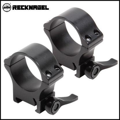 Recknagel Picatinny Rings, 34m, Quick Release