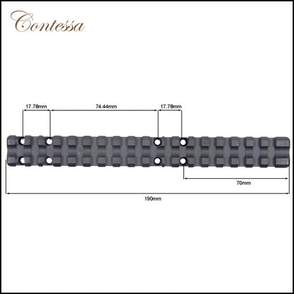 Contessa Extended Picatinny Rail for Browning X-Bolt Short