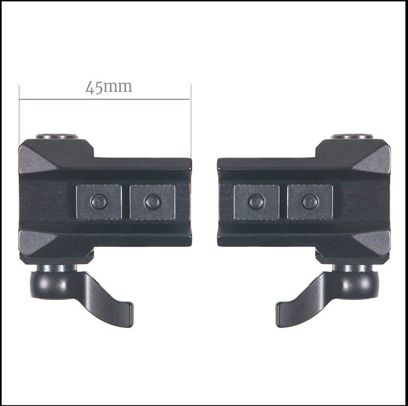 Recknagel Weaver/Picatinny Mounts for Zeiss Rail (QD Lever)