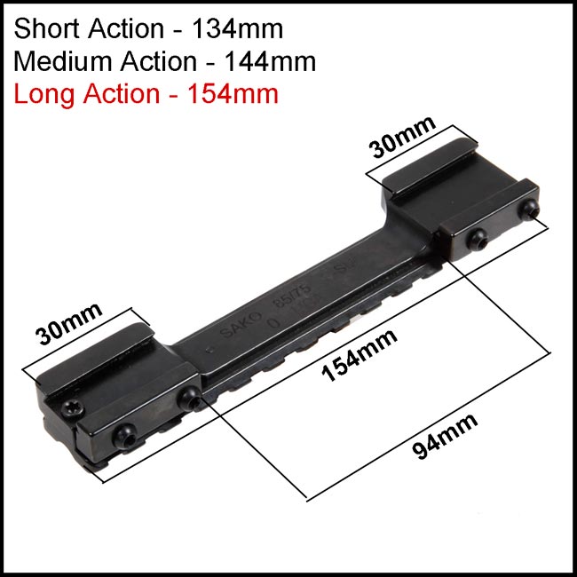 Contessa Picatinny Rail for Sako 75/85 Long (Fixed)