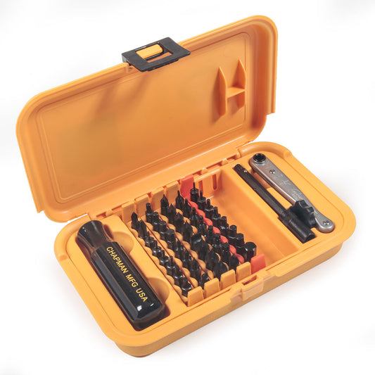 Chapman Precision Screwdriver Set 5859, 44 Piece (SAE & Metric)