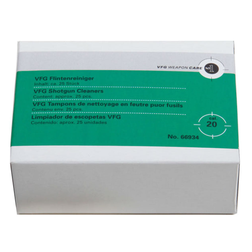 VFG Cleaning Felts for 20 Bore