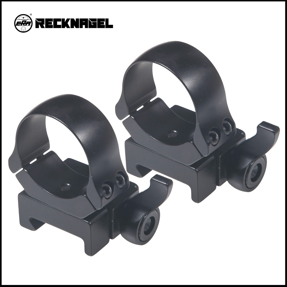 Recknagel Picatinny Rings with Base, Quick Release