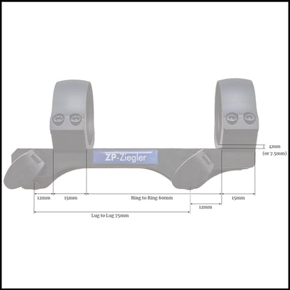 Ziegler QD Mount with 30mm Rings for Blaser